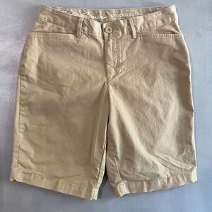 Eddie Bauer Shorts womens 6 bermuda khaki‎ beige 31 x 9.5 outdoor casual